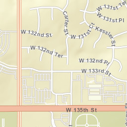 10103-10235 West 135th Street, Overland Park Street Map