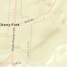 Cherry Fork Ohio Street Map