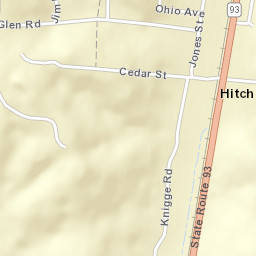 Hitchcock Ohio Street Map