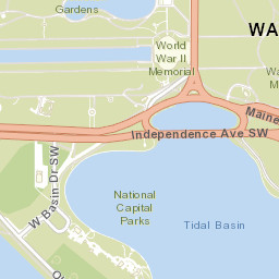 1595-1599 Maine Avenue Southwest, Washington Street Map