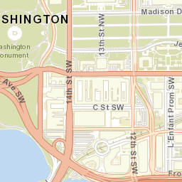 Washington Monument Street Map