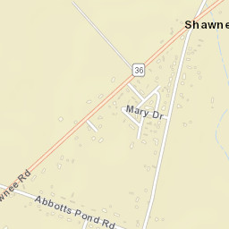 Shawnee Delaware Street Map