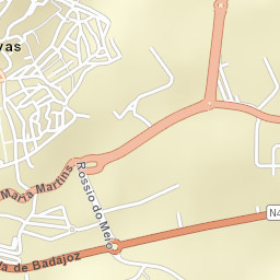 Elvas Street Map