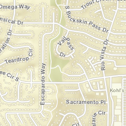 3320-3340 Teardrop Circle, Colorado Springs Street Map