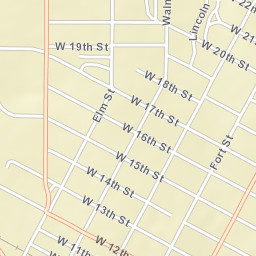 232-298 W 13th St Hays KS 67601 Street Map