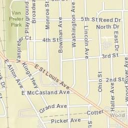 100-198 Haller Avenue, East Alton, IL Street Map