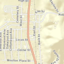 Lucasville Ohio Street Map