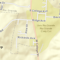 Rio Grande Ohio Street Map