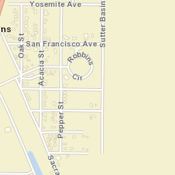 Robbins California Street Map
