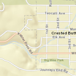 Crested Butte Street Map