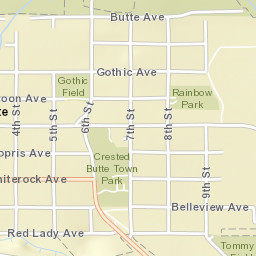 16 6th St Crested Butte, Colorado Street Map