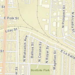 Roswell Colorado Street Map