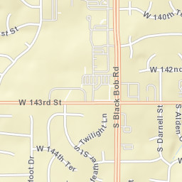 14702-14810 West 140th Terrace, Olathe Street Map