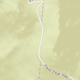 Pikes Peak Toll Rd Colorado Street Map