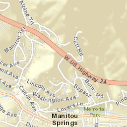 Manitou Springs Street Map