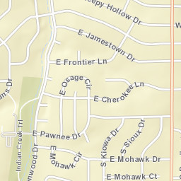 2124-2128 East Arrowhead Circle, Olathe, KS Street Map