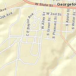Georgetown Ohio Street Map