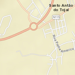 Santo Antão do Tojal Street Map