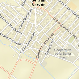 Arroyo de San Serván Street Map