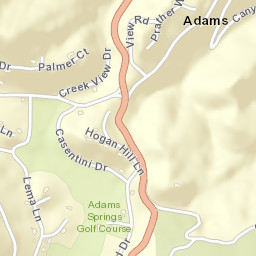 Adams California Street Map