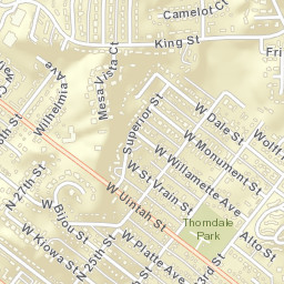 554-576 Superior Street Colorado Springs Street Map