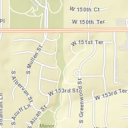 14024-14342 West 151st Street, Olathe, KS Street Map