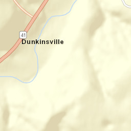 Dunkinsville Ohio Street Map