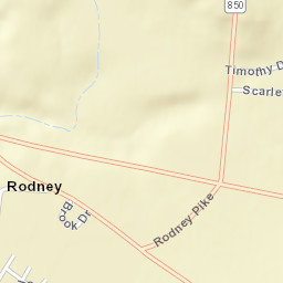 Rodney Ohio Street Map