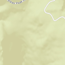 Pikes Peak Toll Road, Pike National Forest, CASCADE Street Map