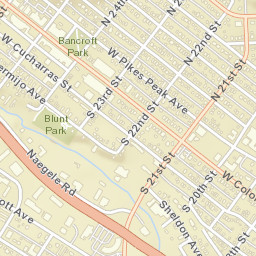 2123 Naegele Rd Colorado Springs Street Map