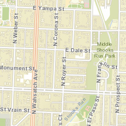 E Willamette Ave Colorado Springs Street Map