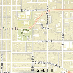 Knob Hill Colorado Street Map