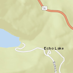 Echo Lake California Street Map