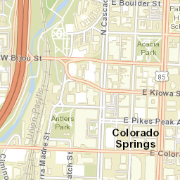 Colorado Springs Street Map