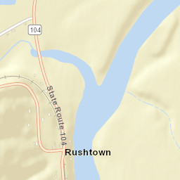 Rushtown Ohio Street Map