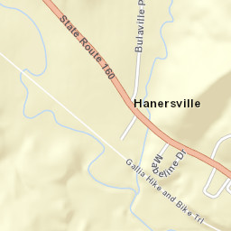 Hanersville Ohio Street Map