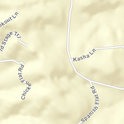 Spanish Flat California Street Map