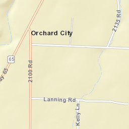 Orchard City Street Map