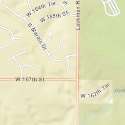 16701 South Lackman Road, Olathe, KS Street Map