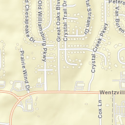 1545 Wentzville Parkway, Wentzville, MO Street Map