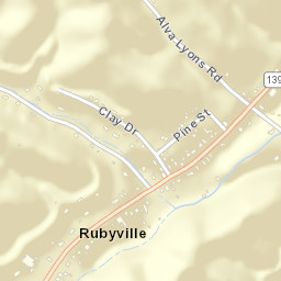 Rubyville Ohio Street Map