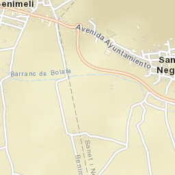 Sanet y Negrals Street Map