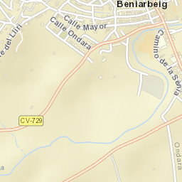 Beniarbeig Street Map