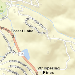 Forest Lake California Street Map