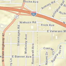 544-598 North Service Road East, Warrenton Street Map