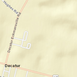 Decatur Ohio Street Map