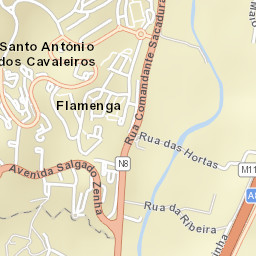 Santo António dos Cavaleiros Street Map