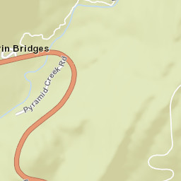 Twin Bridges California Street Map