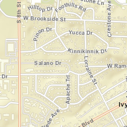 Ivywild Colorado Street Map