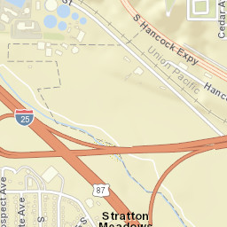 Monument Valley Hwy & Interstate 25 & U.S. 24, Colora Street Map